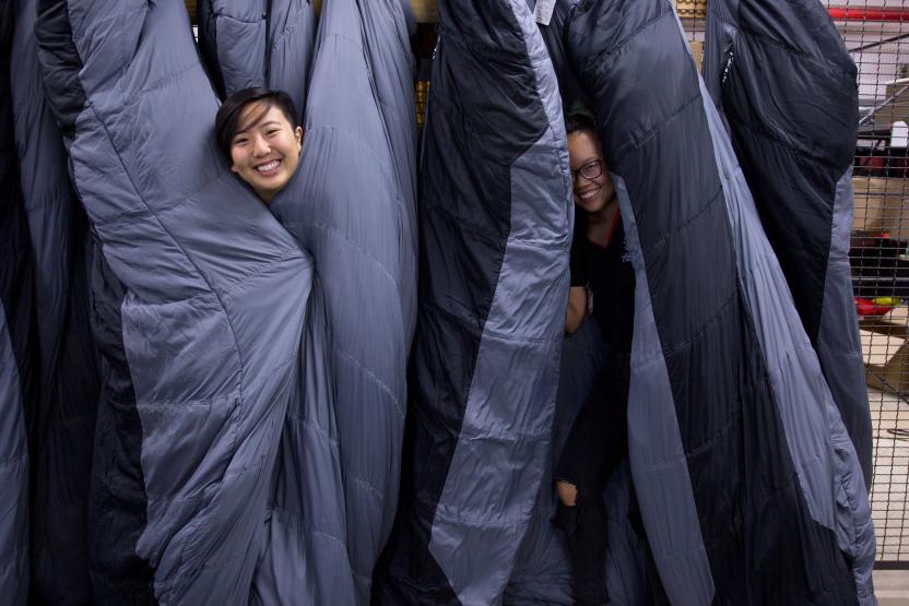 sleeping bags