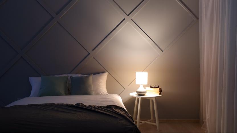 bedroom dimly lit
