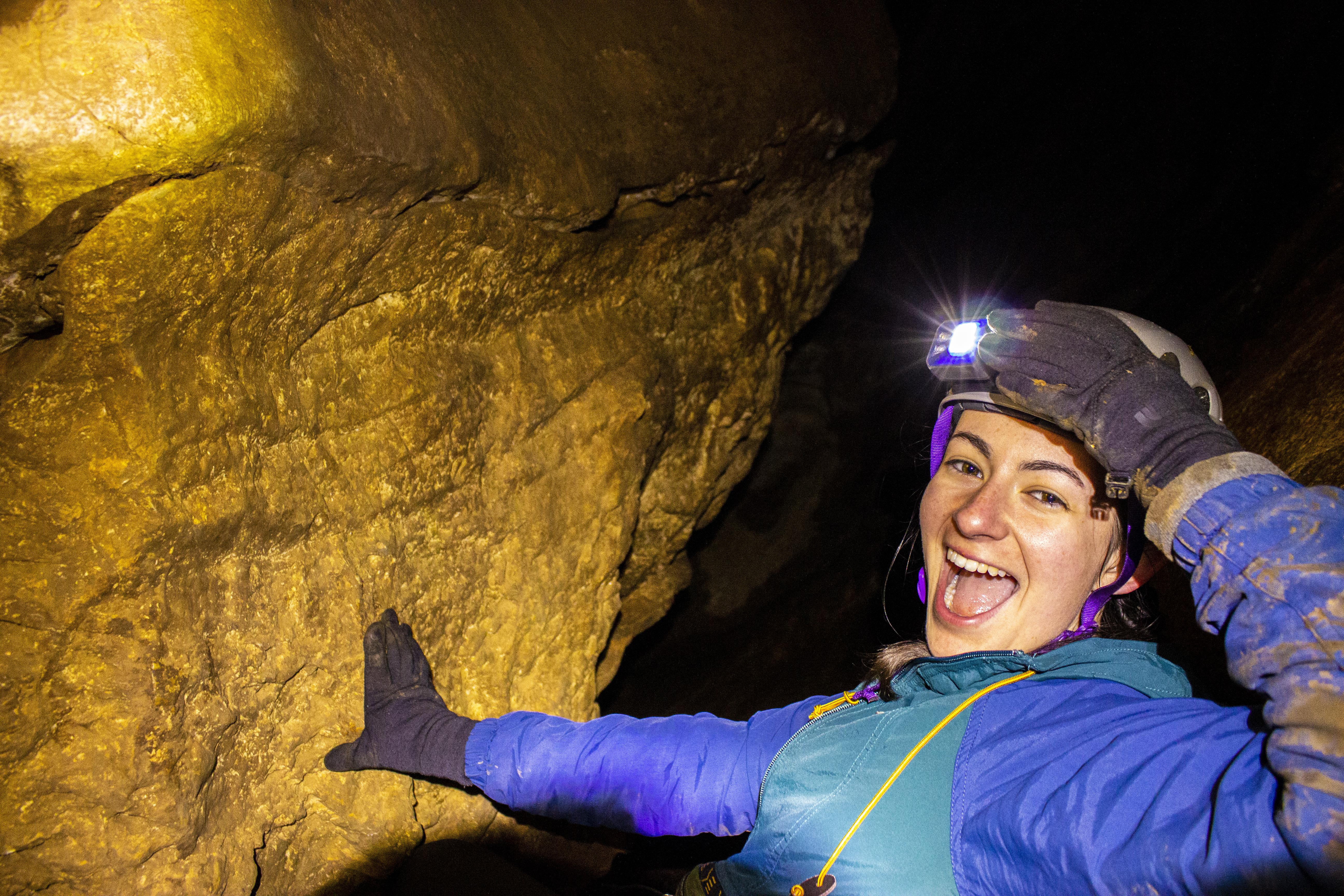 cave climbing