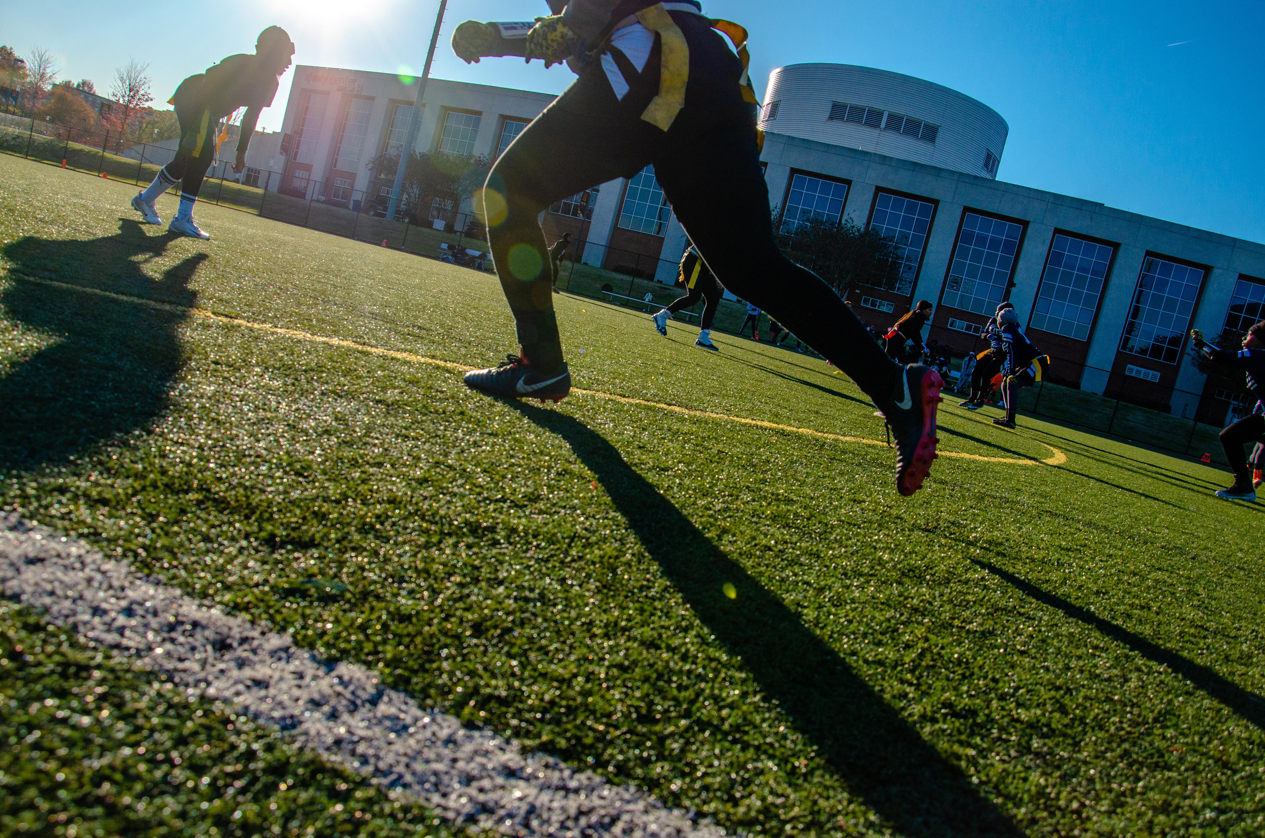 running flag football 