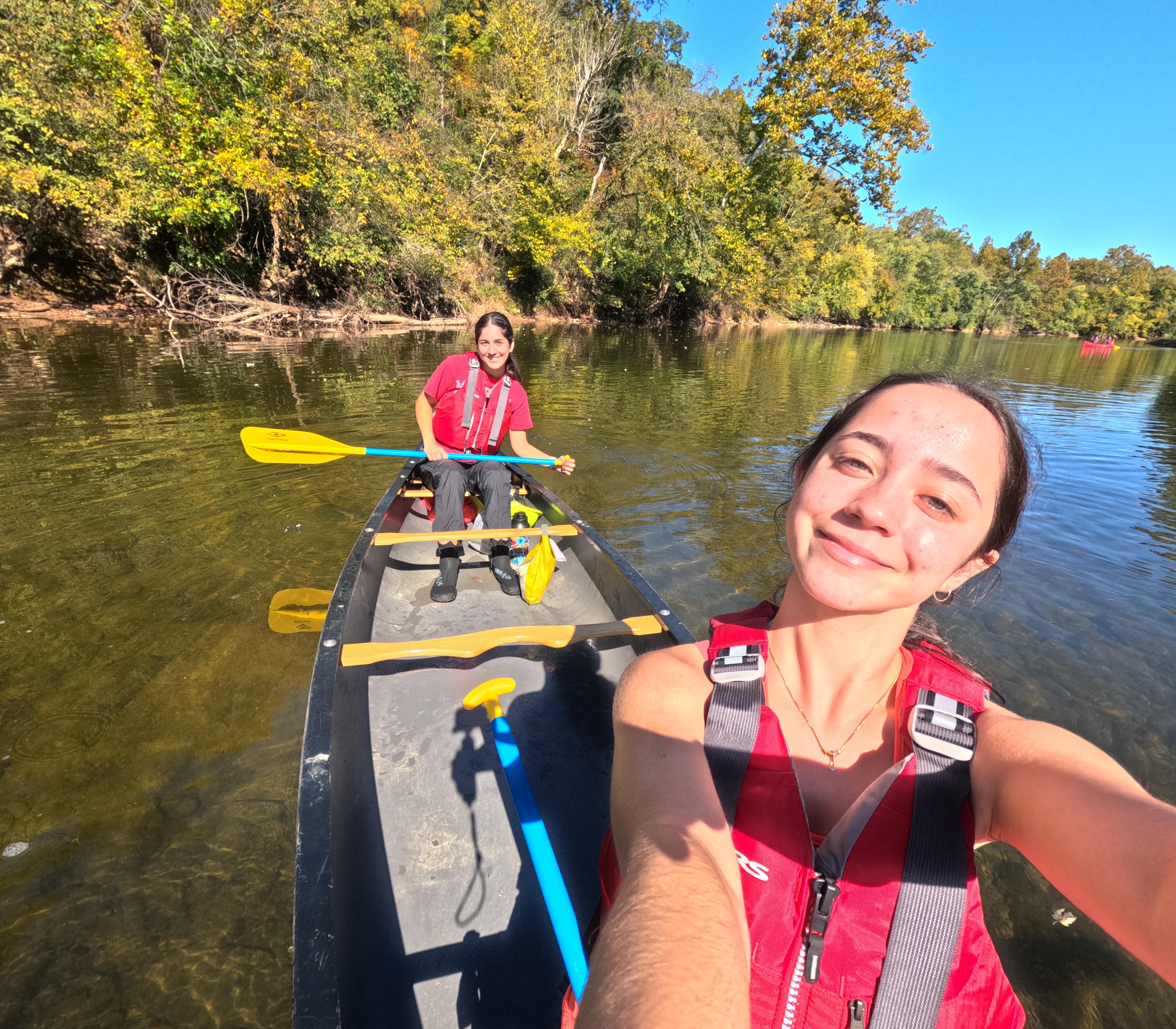 canoeing selfie